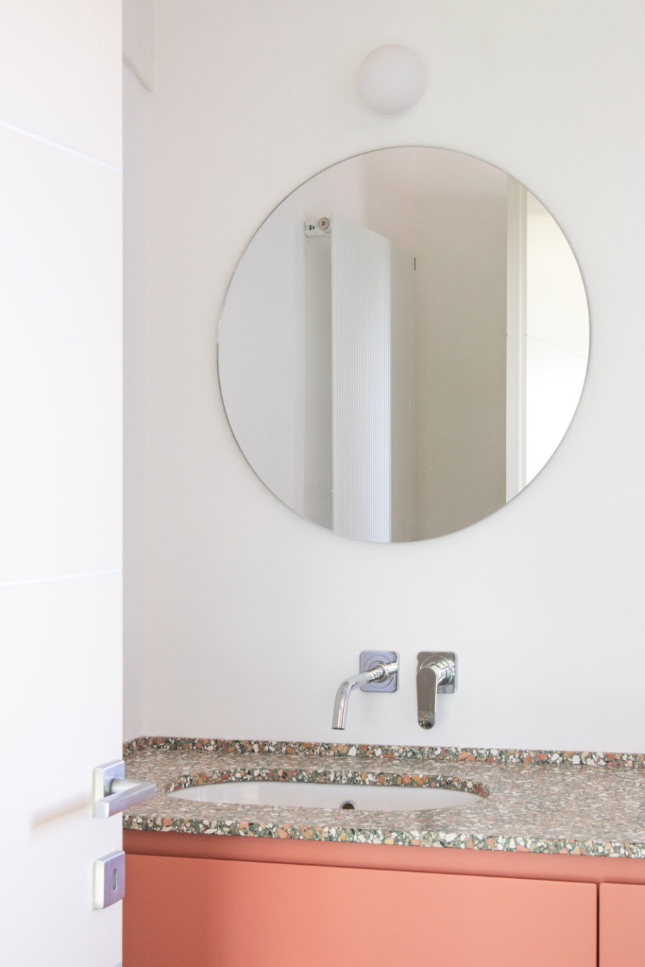 Progetto bagno casa privata colline Faenza Studio Montini Architettura